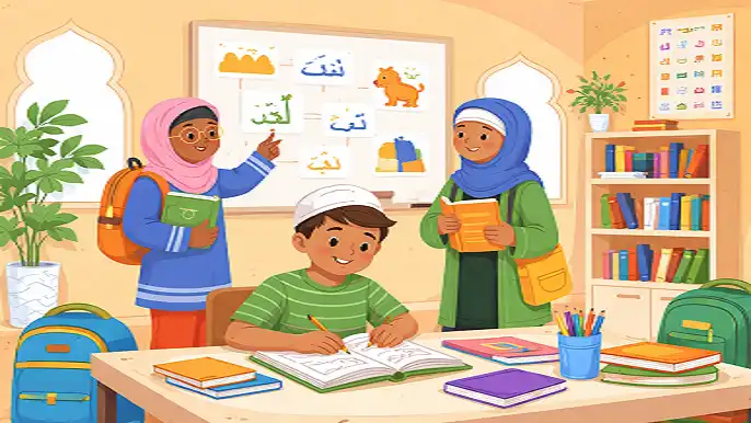 Arabic learning classroom