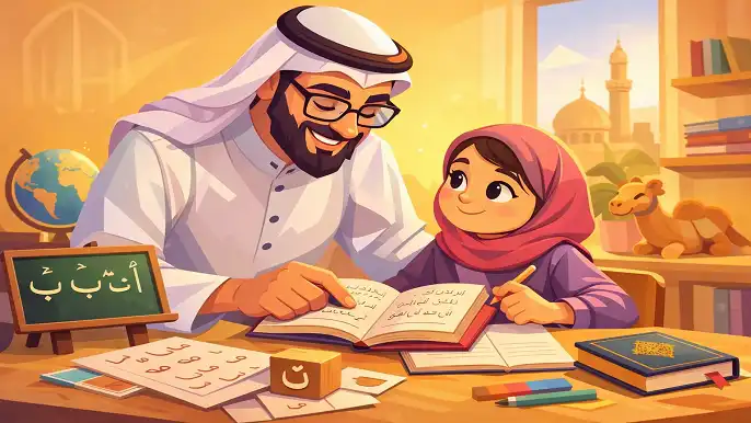 arabic-tutor-teaching-child-middle-east